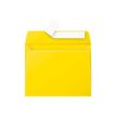 Pollen - Sobre - 90 x 140 mm - cartera - abertura lateral - autoadhesivo - imprimible - amarillo intensivo - paquete de 20