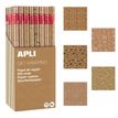 8410782189114-APLI kids Kraft Fun - Emballage cadeau - 70 cm x 2 m - 60 g/m² - variée - papier - 55 roule-P_674838_1-0