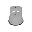 Safetool - Taburete de peldaño - 2 pasos - plástico - gris claro