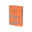 Rey Adagio - Suave - 104 micrones - naranja intenso - A4 (210 x 297 mm) - 80 g/m² - 500 hoja(s) resma - papel reprográfico (paquete de 5)