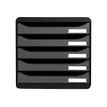 Exacompta BIG-BOX PLUS Classic A4+ - Armario de cajones - 5 cajones - negro, argent