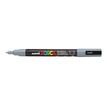 POSCA PC-3M - Marcador - permanente - gris - tinta pigmentada al agua - 0.9-1.3 mm - fino