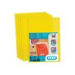 Oxford m-star - Carpeta en forma de L - para A4 - capacidad: 25 hojas - amarillo translúcido (paquete de 10)