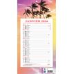 CBG 409 Exotique - Month block calendar - 2020 - un mes vista - 12 hojas - 190 x 360 mm - fecha