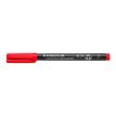 STAEDTLER Lumocolor 318 - Marcador - permanente - rojo - 0.6 mm - fino