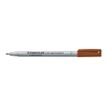 STAEDTLER Lumocolor - Rotulador de punta de fibra - no permanente - marrón - tinta al agua - 0.6 mm - fino
