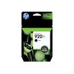 HP 920XL - Alto rendimiento - negro - original - cartucho de tinta - para Officejet 6500, 6500 E709a, 6500 E709c, 6500A, 6500A E710a, 7500A
