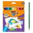BIC KiDS AQUACOULEUR - Lápiz de color - colores surtidos - 2.9 mm (paquete de 18)