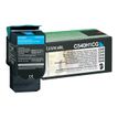 Lexmark - Alto rendimiento - cián - original - cartucho de tóner LCCP, LRP - para Lexmark C540, C543, C544, C546, X543, X544, X546, X548