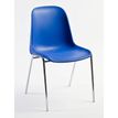 OfficePro CHARLOTTE - Silla - polipropileno - azul, cromo