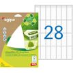 APLI-Agipa Etiquettes - Adhesivo acrílico permanente - blanco - 48.5 x 18.5 mm 392 etiqueta(s) (14 hoja(s) x 28) etiquetas