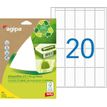 APLI-Agipa Etiquettes - Adhesivo acrílico permanente - blanco - 48.5 x 25 mm 280 etiqueta(s) (14 hoja(s) x 20) etiquetas