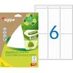 APLI-Agipa - Adhesivo acrílico permanente - blanco - 97 x 46 mm 84 etiqueta(s) (14 hoja(s) x 6) etiquetas