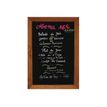 PROMOCOME PLV - Pizarra - montaje en pared - 530 x 800 mm - negro