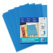Oxford SHINE - Carpeta en forma de L - para A4 - capacidad: 25 hojas - azul cristalino (paquete de 10)