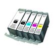UPrint C-520/521 PACK - Paquete de 5 - negro, amarillo, cián, magenta - compatible - refabricado - cartucho de tinta - para Canon PIXMA iP4700, MP540, MP550, MP560, MP620, MP630, MP640, MP980, MP990, MX860, MX870