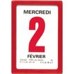 Oberthur Classique - Calendario de arrancar hojas - montaje en pared - 2019 - página de día - 63 x 92 mm - fecha