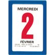 Oberthur Classique - Calendario de arrancar hojas - montaje en pared - 2019 - página de día - 63 x 92 mm - fecha