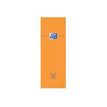 Oxford Bloc Orange - Shopping pad - grapado - 74 x 210 mm - 80 hojas / 160 páginas - papel extra blanco - cuadriculado - cubierta naranja (paquete de 10)