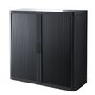 Paperflow easyOffice - Aparador - 2 baldas - 2 Puertas - metal, poliestireno tintado de alto impacto - negro