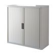 Paperflow easyOffice - Aparador - 2 baldas - 2 Puertas - metal, polipropileno, poliestireno tintado de alto impacto - gris