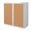 Paperflow easyOffice - Aparador - 2 baldas - 2 Puertas - metal, poliestireno tintado de alto impacto - blanco, verde haya