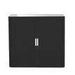 Paperflow easyOffice - Aparador - 2 baldas - 2 Puertas - metal, polipropileno, poliestireno tintado de alto impacto - negro