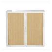 Paperflow easyOffice - Aparador - 2 baldas - 2 Puertas - metal, poliestireno tintado de alto impacto - blanco, verde haya
