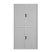 Paperflow easyOffice - Aparador - 4 baldas - 4 Puertas - metal, polipropileno, poliestireno tintado de alto impacto - gris
