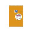 Oxford Bloc Orange A4+ - Cuaderno - encuadernado de alambre - 80 hojas / 160 páginas - papel extra blanco - cuadriculado - cubierta naranja (paquete de 5)