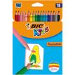 BIC KiDS Tropicolors 2 - Lápiz de color (paquete de 18)