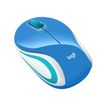 Logitech M187 - Ratón - óptico - inalámbrico - 2.4 GHz - receptor inalámbrico USB - azul