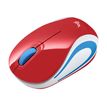 Logitech M187 - Ratón - óptico - 3 botones - inalámbrico - 2.4 GHz - receptor inalámbrico USB - rojo