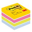 Post-it 2051-U - Bloque de notas en cubo - 51 x 51 mm - 400 hojas - blanco, azul ultra, verde ultra, ultraamarillo, ultrafucsia
