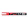 Uni Chalk PWE-5M - Marcador - no permanente - rojo - tinta pigmentada al agua - 1.8-2.5 mm - medio
