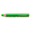 STABILO woody 3 in 1 - Lápiz de color - para cristal, piel, metal - verde oscuro - 10 mm