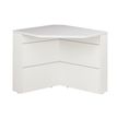 Gautier office Sunday - Escritorio de recepcionista - esquina a 90º - gris - blanco base