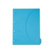 Smartfolder Wallou - Carpeta de 3 solapas - para 235 x 315 mm - capacidad: 100 hojas - azul claro (paquete de 100)