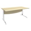 Burocean Idra - Escritorio - rectangular - arce - blanco base