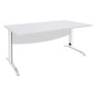 Burocean Idra - Escritorio - rectangular - blanco perla - blanco base