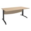 Burocean Idra - Escritorio - rectangular - roble claro - antracita base