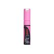 Uni Chalk PWE-8K - Marcador - no permanente - rosa fluorescente - tinta pigmentada al agua - 8 mm - grande