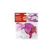APLI kids - Adhesivo de decoración - corazón - blanco, rojo, rosa - etilvinilacetato (EVA) (paquete de 52)