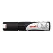 Uni Chalk PWE-8K - Marcador - no permanente - negro - tinta pigmentada al agua - 8 mm - grande
