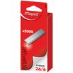 Maped Standard - Grapas - 26/6 - paquete de 5000 - para P/N: 039200, 353011, 353411, 450510