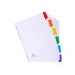 Exacompta Nature Future - Separador - 6 piezas - para A4 Maxi - con pestañas - blanco