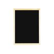 BEQUET Evolution - Pizarra - montaje en pared - 600 x 800 mm - negro - marco natural