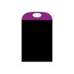 BEQUET Portacolor - Pizarra - 400 x 700 mm - doble cara - negro, púrpura