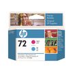 HP 72 - Cián, magenta - cabezal de impresión - para DesignJet T1100, T1100ps, T1200, T1200ps, T1300, T610, T620, T770, T790