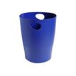 Exacompta ECOBIN Classic - Cesto de basura - 15 L - asas - polipropileno (PP) - azul noche
